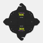 BALLOTINS MARQUE NOIRE PERSONNALISABLE MODERNE ET ÉLÉGANTE V (Déplié)