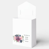 Ballotins Marsala Blush Rose Marine Bleu Mariage Favor Box (Ouvert)