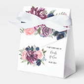 Ballotins Marsala Blush Rose Marine Bleu Mariage Favor Box (Verso)