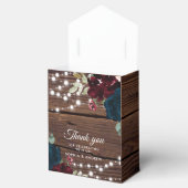Ballotins Marsala & Navy Rustic Wedding Favor Box (Ouvert)