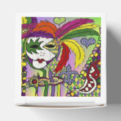 Ballotins Masque de plumes de Mardi Gras psychédélique (Haut)