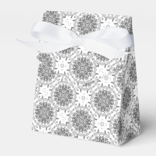 Ballotins Masque d'ornement de folklore blanc et gris (Verso)