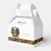 Ballotins Masquerade Masque Masque Motif Arlequin Noir Or ID (Verso)