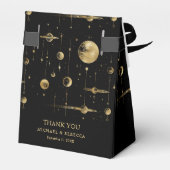 Ballotins Match réalisé dans le Mariage Black Gold des étoil (Arrière)