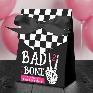 Ballotins Mauvais jusqu'à l'os squelette rose fête d'anniver