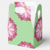 Ballotins Médaillon asiatique rose pastel Floral (Ouvert)