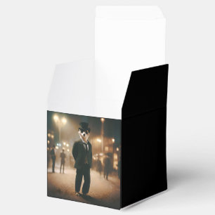 Ballotins Meerkat Habillé Pour Un Événement De Cravate Noire