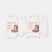 Ballotins Mehndi sangeet or rose mariage indien modèle (Déplié)