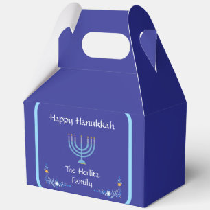 Ballotins Menorah de HANUKKAH heureux personnaliser NOM