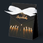 Ballotins Menorah et Faux Gold Script Happy Hanoukka<br><div class="desc">Menorah et Faux Gold Script Happy Hanoukka Party Favoriser Box</div>