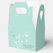 Ballotins Menthe vert et gris clair Initiales Merci (Ouvert)