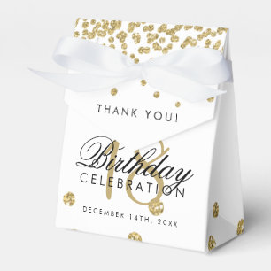 Ballotins Merci 18e anniversaire Gold Parties scintillant Co