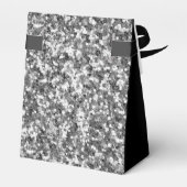 Ballotins Merci 21e anniversaire Parties scintillant d'argen (Arrière)