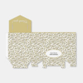 Ballotins Merci 60e anniversaire Gold/Motif blanc (Déplié)