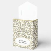 Ballotins Merci 60e anniversaire Gold/Motif blanc (Ouvert)