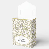 Ballotins Merci 65e anniversaire Gold/Blanc Motif numérique (Ouvert)