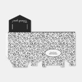 Ballotins Merci 65e anniversaire noir/blanc Motif numérique (Déplié)