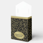 Ballotins Merci : 70e anniversaire Thème Or/Noir (Ouvert)