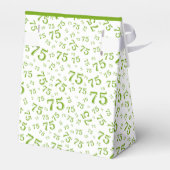 Ballotins Merci 75e Motif de numéro aléatoire vert/blanc (Arrière)