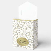 Ballotins Merci 75e Motif de numéros aléatoires or/blanc (Ouvert)