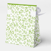 Ballotins Merci 85e Motif de numéro aléatoire vert/blanc (Arrière)