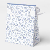 Ballotins Merci 85e Motif de numéros aléatoires bleus/blancs (Arrière)