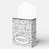 Ballotins Merci 85e Motif de numéros aléatoires noir/blanc (Ouvert)