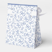 Ballotins Merci 90e anniversaire Motif bleu/blanc (Arrière)