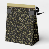 Ballotins Merci 95e anniversaire Black/Gold Numéro Motif (Arrière)