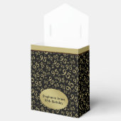 Ballotins Merci 95e anniversaire Black/Gold Numéro Motif (Ouvert)