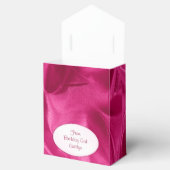 Ballotins "Merci" Anniversaire Fuchsia Textured Fabric Look (Ouvert)