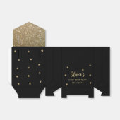 Ballotins Merci Anniversaire Gold Parties scintillant étoile (Déplié)