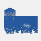 Ballotins Merci Anniversaire Parties scintillant d'argent Co (Déplié)