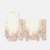 Ballotins Merci antique rose roses (Déplié)