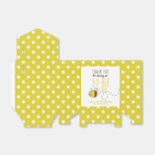 Ballotins Merci BA-BEE Baby shower Polkadot jaune (Déplié)
