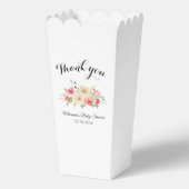 Ballotins merci Baby shower aquarelle fleurs d'été (Verso)