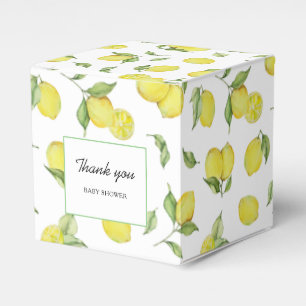 Ballotins Merci Baby shower citron
