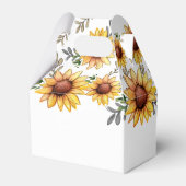 Ballotins Merci Baby shower de tournesol aquarelle (Arrière)