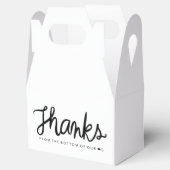 Ballotins Merci ballotin de boîte à grilles (Ouvert)