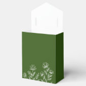 Ballotins Merci ballotin vert olive simple (Ouvert)