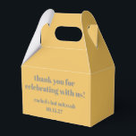 Ballotins Merci Bat mitzvah personnalisé gris jaune gras gra<br><div class="desc">Typographie Gras Jaune Gris Personnalisé Bat mitzvah Merci Ballotin</div>