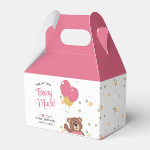 Ballotins Merci Béaré beaucoup mignon bébé Ours rose fille