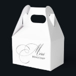 Ballotins Merci Beaucoup Elegant Merci de calligraphie<br><div class="desc">Minimalisme avec une touche élégante dans ce design ballotin intemporel merci avec un très beau script de calligraphie en noir épelant Merci et le mot BEAUCOUP en moderne sans serif sur un arrière - plan blanc simple. La combinaison est de bon goût et classe. Ce design est un choix merveilleux...</div>