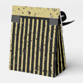 Ballotins Merci - Black/Gold Simple Stripes Motif (Arrière)