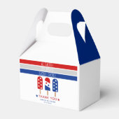 Ballotins Merci blanc 4 juillet baby shower (Arrière)