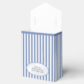 Ballotins Merci - Bleu/Blanc Simple Stripes Motif (Ouvert)