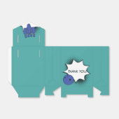 Ballotins Merci! Blue-Green Bowling fête d'anniversaire (Déplié)