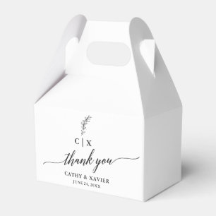 Ballotins Merci calligraphie Mariage Monogramme Gable