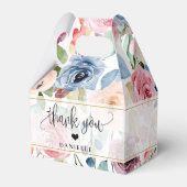 Ballotins Merci Calligraphie Script Aquarelle Fleurs (Verso)