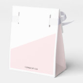 Ballotins Merci Chic Baby shower rose Or rose (Arrière)